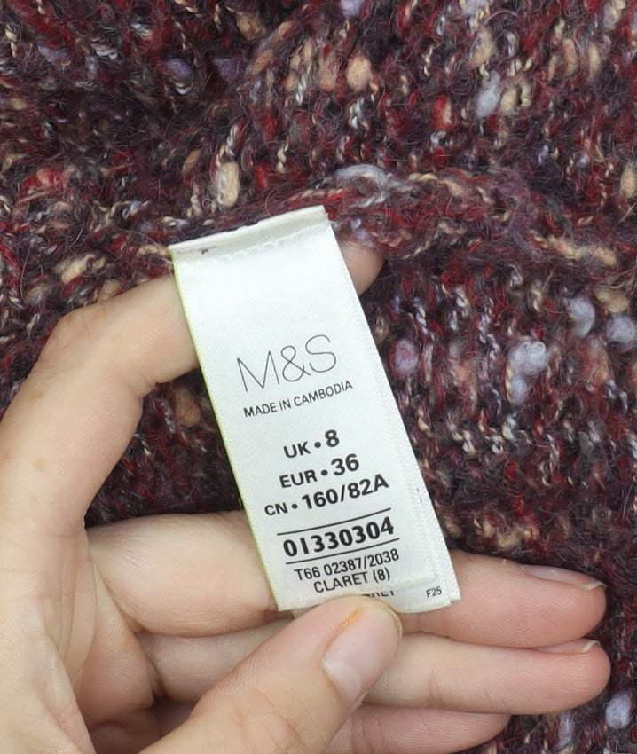 Womens UK Size 8 Marks and Spencer Multicoloured Pullover Jumper