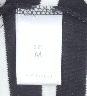 Womens UK Size M Jasper Conran Black Basic T-Shirt