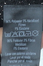 George Women's Black Wide-Leg Trousers Size 14