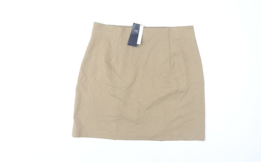 Marks and Spencer Beige Women's Pencil Skirt Size 16