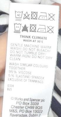 Womens UK Size 18 Marks and Spencer White Basic T-Shirt