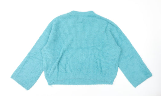 Womens UK Size L River Island Blue Pullover Jumper