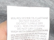 boohoo Women's Grey Lightweight Sweatshirt, Size 10