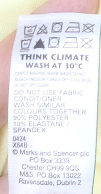 Marks and Spencer Women's Yellow Racerback Tank Top