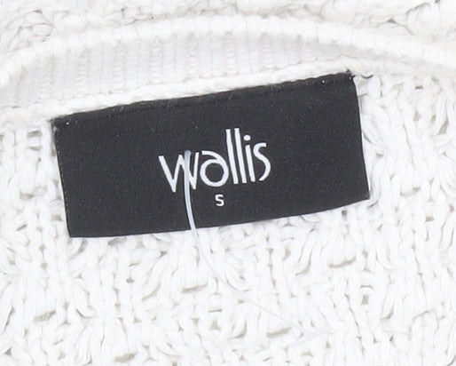 Womens UK Size S Wallis White Pullover Jumper