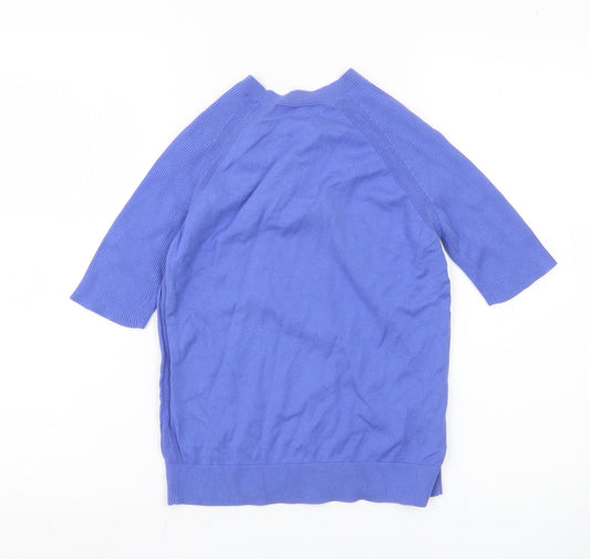 Womens UK Size S Marks and Spencer Blue Pullover Jumper