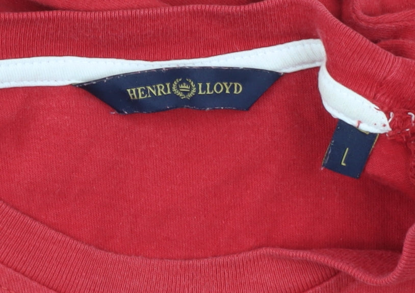 Mens UK Size L Henri Lloyd Red T-Shirt