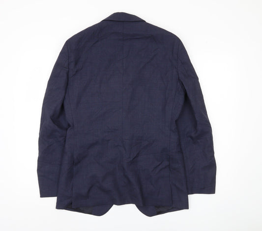 Mens UK Size 38 Reiss Regular Blue Suit Jacket