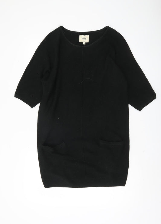 Womens UK Size 12 New Look Black Tunic Jumper