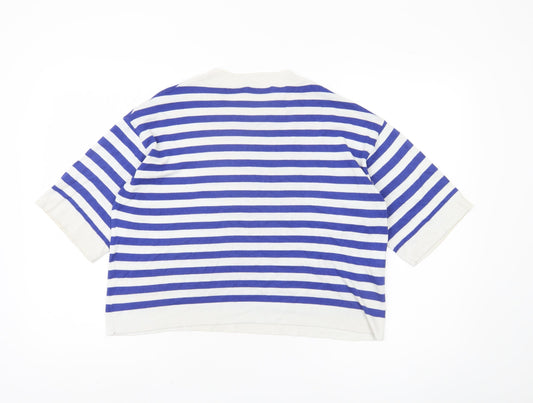 Womens UK Size L MNG Blue Pullover Jumper