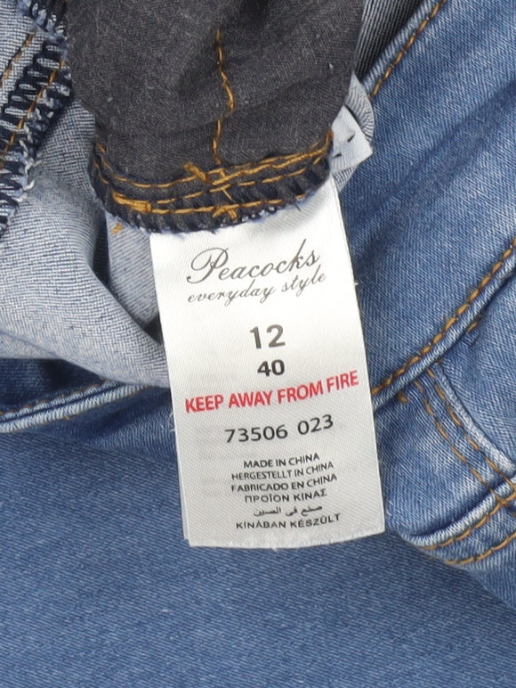 Peacocks Blue Jegging Womens Size 12 Stretch Denim
