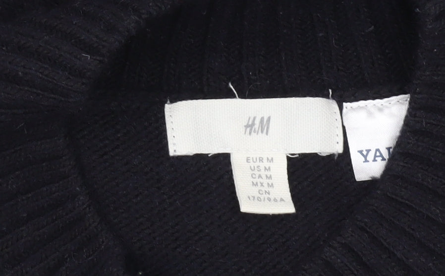 H&M Men's Black M Yale Pullover Jumper