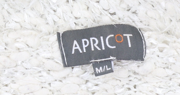Womens UK Size M Apricot Ivory Pullover Jumper