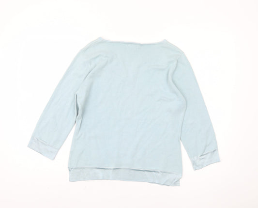 Womens UK Size S House of Fraser Blue Pullover Jumper