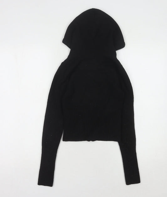 Womens UK Size S Gilly Hicks Black Full Zip Jumper