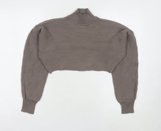 Womens UK Size S New Look Brown Pullover Jumper