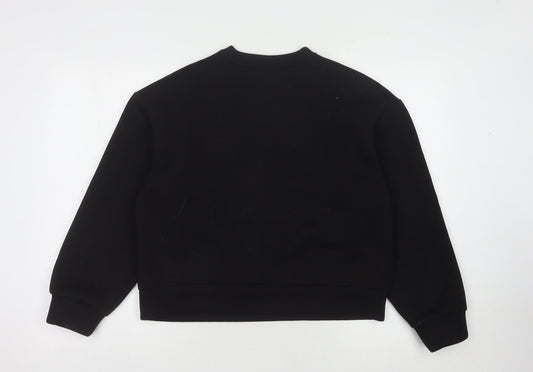 Womens UK Size M H&M Divided Black Pullover Sweatshirt