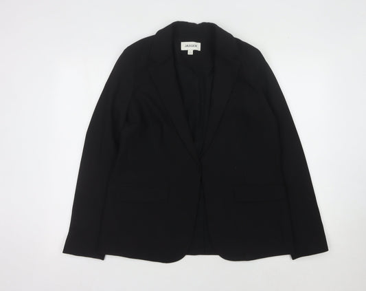 Womens UK Size 10 Jaeger Regular Black Blazer
