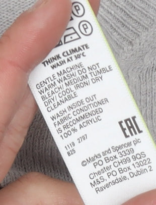 Womens UK Size 16 Marks and Spencer Grey Pullover Jumper