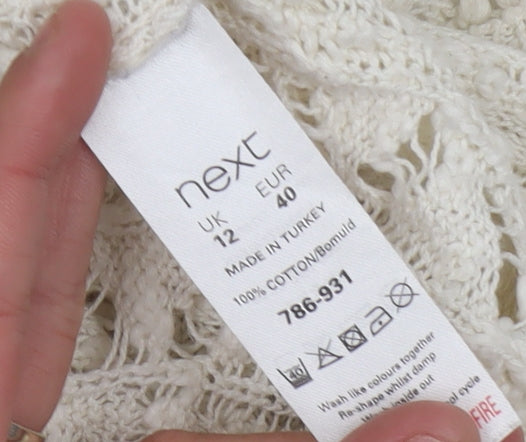 Womens UK Size 12 NEXT Ivory Pullover Jumper