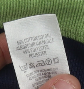 Marks and Spencer Men's Green V-Neck Pullover Jumper S