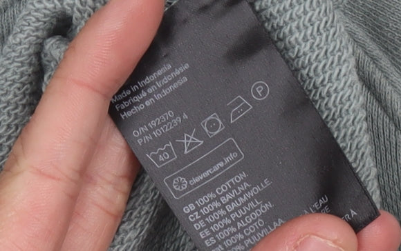 Unisex Adults UK Size 12 H&M Grey Pullover Sweatshirt