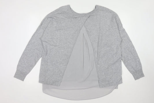 Womens UK Size 20 Marks and Spencer Grey Pullover Jumper