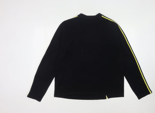 Cutting Edge Men's Black Full Zip Jumper Large