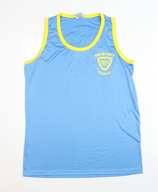 Mens UK Size XL MEGA Park Blue Tank