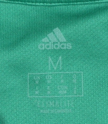 Adidas Men's Green Short Sleeve Jersey M - Logo Activewear