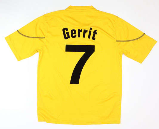 Jako Men's Yellow Jersey T-Shirt Size M