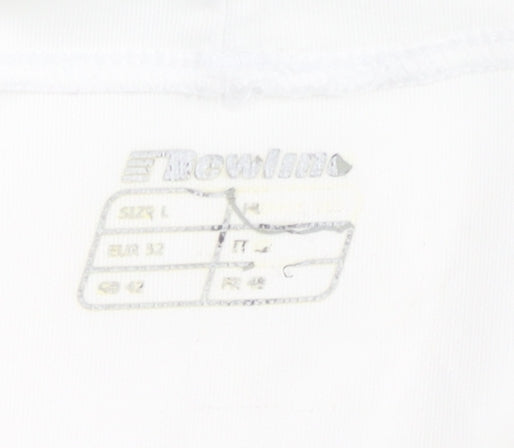 Brand and care label for Erima Men's White Running T-Shirt L, Sportswear