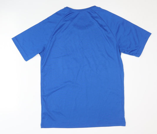 Unisex Adults UK Size M Proact Blue T-Shirt