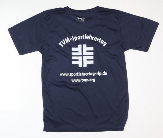 James & Nicholson Men's Blue T-Shirt, S, Gym & Training