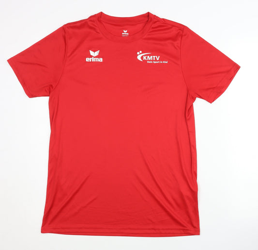 Mens UK Size S ERIMA Red T-Shirt
