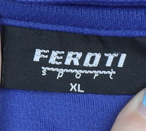 Feroti Sport Men's Blue XL V-Neck T-Shirt