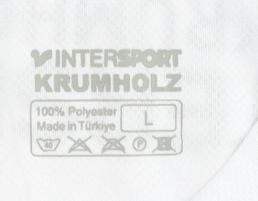 Intersport Men's White Running T-Shirt Size L
