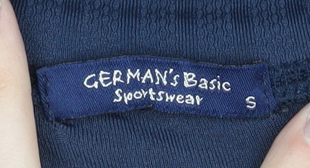 GERMAN'S Men's Blue Basic T-Shirt, Size S, Activewear
