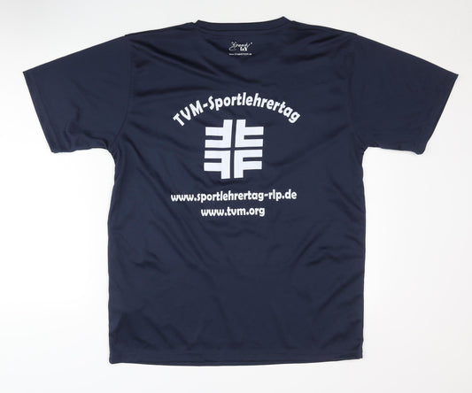 James & Nicholson Blue Men's Large T-Shirt