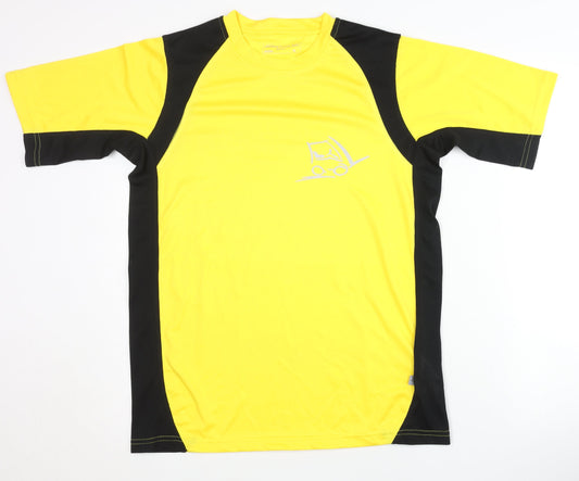 Mens UK Size M James & Nicholson Yellow T-Shirt
