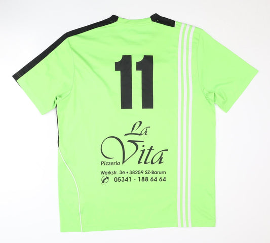 Adidas Men's Green Football Jersey 3XL Sports Tee