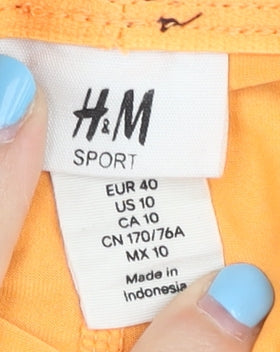 H&M Women's Black Athletic Shorts Size 12 Slim Fit