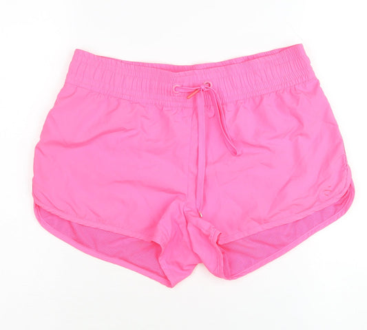 Additional front view of H&M Women's Pink Athletic Shorts, size 10