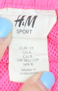H&M Women's Pink Athletic Shorts, Size 10
