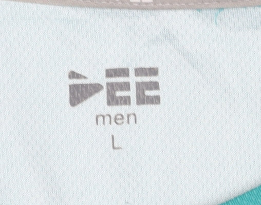 Additional view of EE Tech Men's Green-White Jersey T-Shirt Large