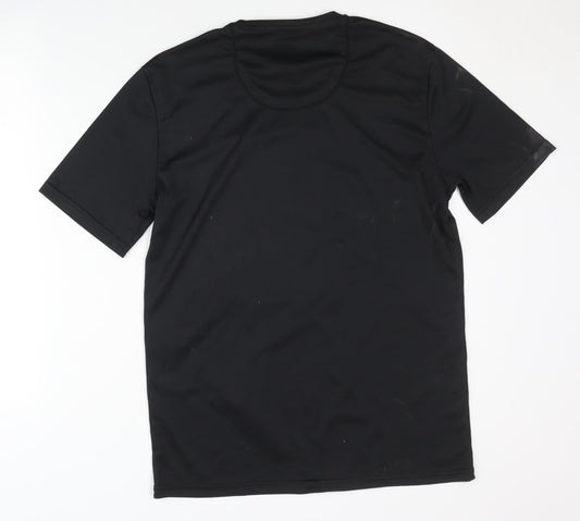 Decathlon Men's Black T-Shirt, Size L, Short Sleeve