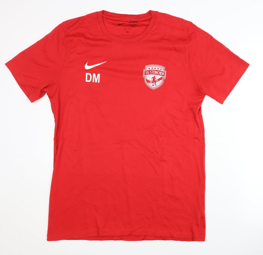 Mens UK Size L Nike Red Gym & Training Football T-Shirt