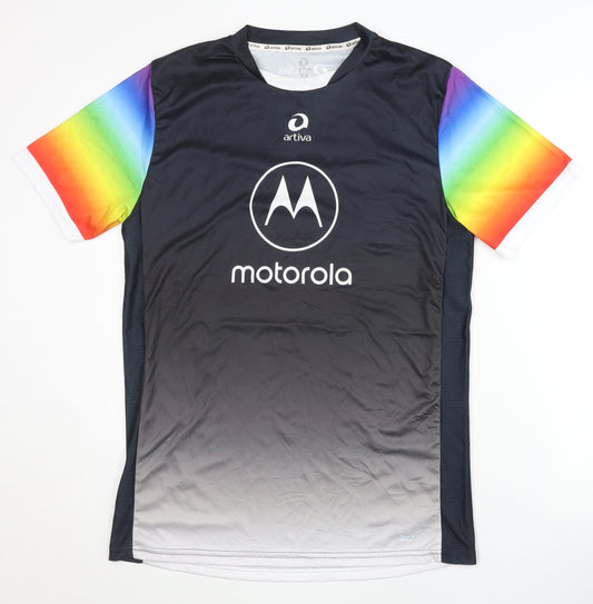 Mens UK Size M artiva Multicoloured Jersey T-Shirt