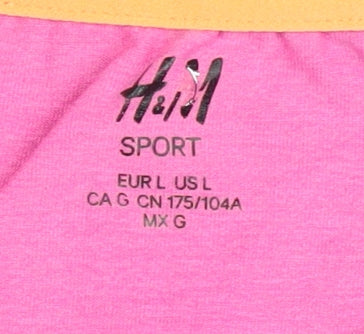 H&M Women's Pink L Basic T-Shirt