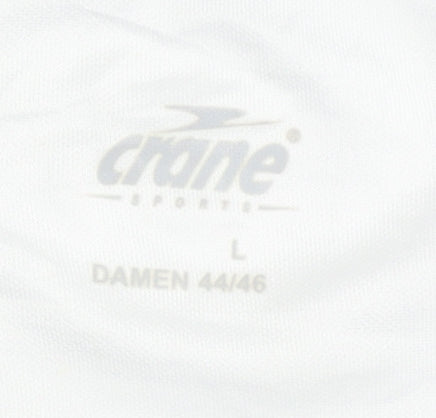 Crane Men's White L Basic T-Shirt for Gym